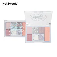High Grade Pigment 9 Colors Silver Palette